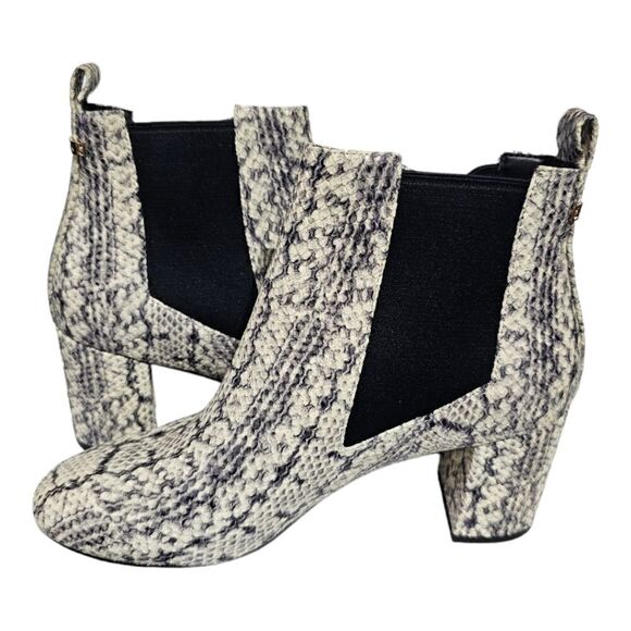 COLE HAAN Nitasha Snake Skin Leather Boots Booties - Size 6 1/2 - Picture 3 of 9